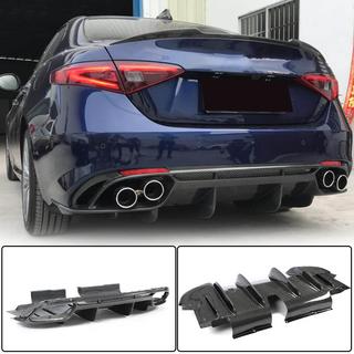 Aizmugurējā bampera difuzors V1 (Base, oglekļa šķiedra) Alfa Romeo Giulia 2016–2022 foto 1