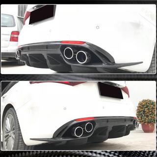 Aizmugurējā bampera difuzors V1 (Base, oglekļa šķiedra) Alfa Romeo Giulia 2016–2022 foto 3