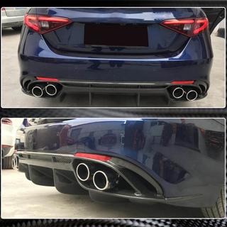 Aizmugurējā bampera difuzors V1 (Base, oglekļa šķiedra) Alfa Romeo Giulia 2016–2022 foto 4