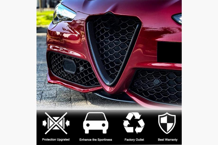 Alfa Romeo Giulia 2016–2022 Radiatora režģa uzlika (Sport/Quadrifoglio) Foto 4
