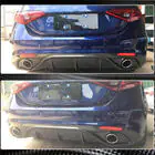 Alfa Romeo Giulia 2016–2022 Aizmugurējā bufera difuzors (Sport, oglekļa šķiedra) foto 5