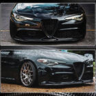 Alfa Romeo Giulia 2016–2022 Priekšējā bampera lūpa Carbon V2 (Carbon) foto 6