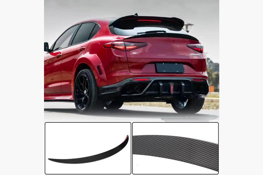 Alfa Romeo Stelvio 2016– Apakšējais spoilers V3 (2017-2023, Dry Carbon) Image