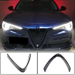 Radiatora režģa uzlika (2017-2023, sausais karbons) Alfa Romeo Stelvio 2016– foto 1