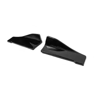 Universāli Flap uzlikas aizmugurējam bamperim, tips-C (2 gab., melns spīdīgs, ABS plastmasa) foto 2