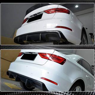 Aizmugurējā bufera difuzors V2 (Base Sedan 2012-2016, oglekļa šķiedra) foto 4