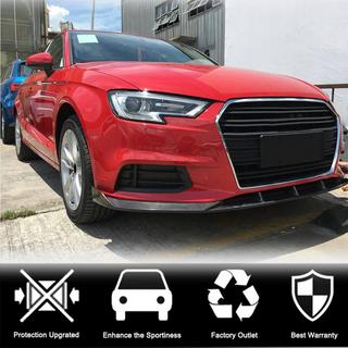 Priekšējā bampera lūpa Lip V1 (Base 2017-2020 Sedan, oglekļa šķiedra) foto 3