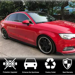 Sānu sliekšņi (Base Sedan, oglekļa šķiedra) Audi A3 2012–2020 foto 2