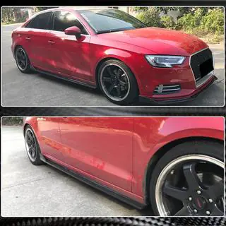 Sānu sliekšņi (Base Sedan, oglekļa šķiedra) Audi A3 2012–2020 foto 3