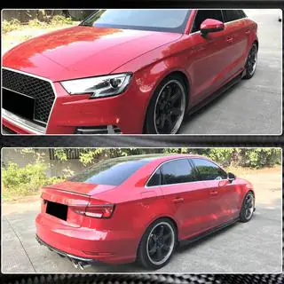 Sānu sliekšņi (Base Sedan, oglekļa šķiedra) Audi A3 2012–2020 foto 4