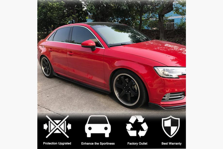 Audi A3 2012–2020 Sānu sliekšņi (Base Sedan, oglekļa šķiedra) Foto 2
