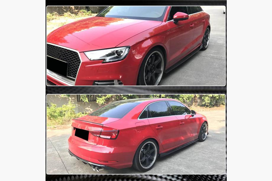 Audi A3 2012–2020 Sānu sliekšņi (Base Sedan, oglekļa šķiedra) Foto 4