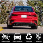 Audi A3 2020– Aizmugurējā bufera difuzors V2 (S-Line Sedan 2020-2023, oglekļa šķiedra) foto 2