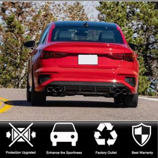 Aizmugurējā bufera difuzors V2 (S-Line Sedan 2020-2023, oglekļa šķiedra) foto 2