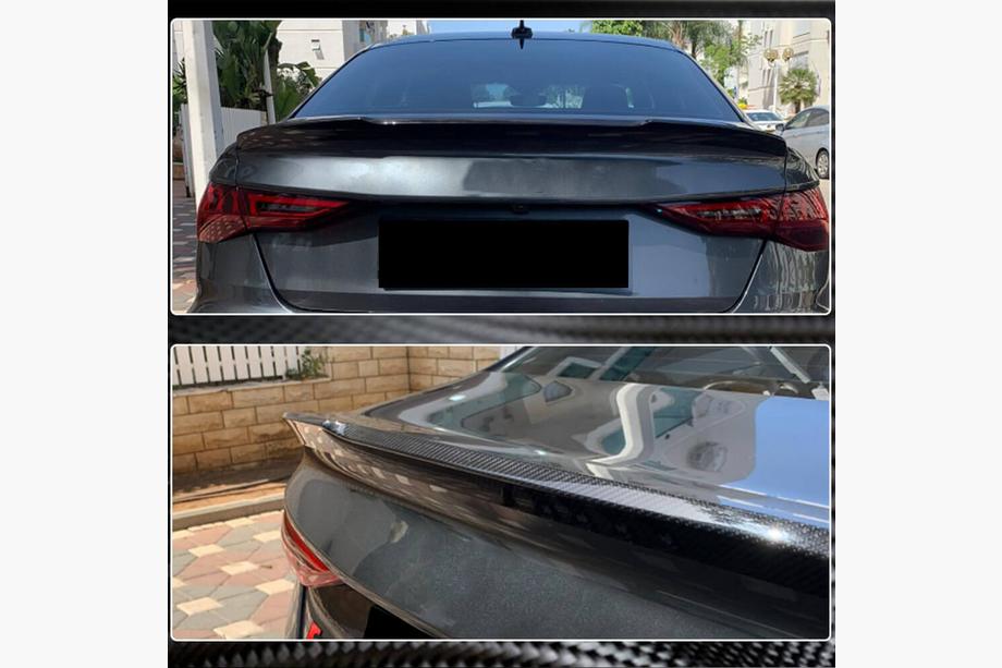 Audi A3 2020– Spoileris V2 (sedanam, oglekļa šķiedra) Foto 4