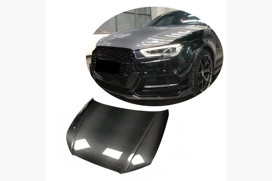 Audi A3 2012–2020 Motora pārsegs V2 (Sedan 2012-2016, oglekļa šķiedra) Image