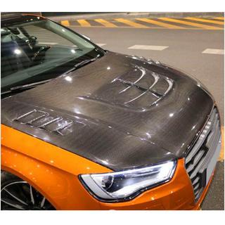 Motora pārsegs V1 (Sedan 2012-2016, oglekļa šķiedra) foto 2