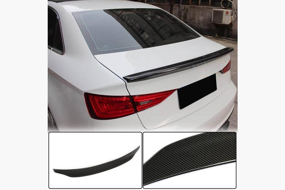 Audi A3 2012–2020 Spoileris V7 (Sedan, oglekļa šķiedra) Foto 1