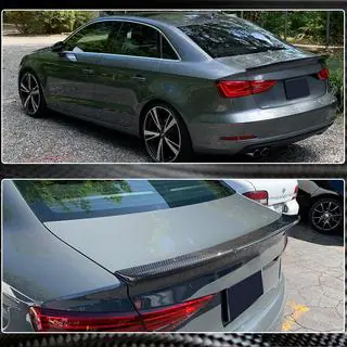 V4 spoileris (Sedan, oglekļa šķiedra) foto 3