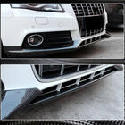 Audi A4 B8 2007–2015 Priekšējā bufera centrālā lūpa (Base 2007-2011, karbonšķiedra) foto 3
