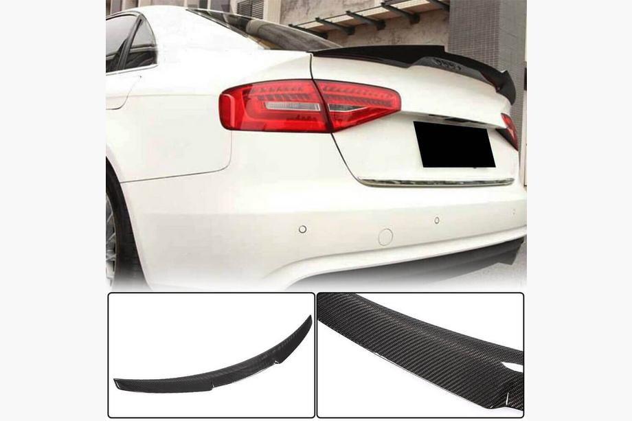 Audi A4 B8 2007–2015 Spoileris V1 (Base 2011-2015, oglekļa šķiedra) Image