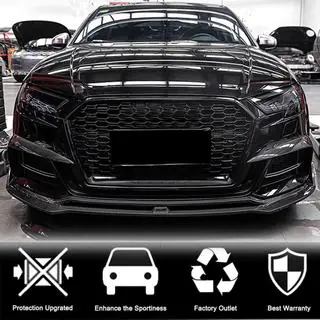 Miglas lukturu apdares uzlikas V2 (S-Line Sedan 2015-2019, oglekļa šķiedra) foto 2