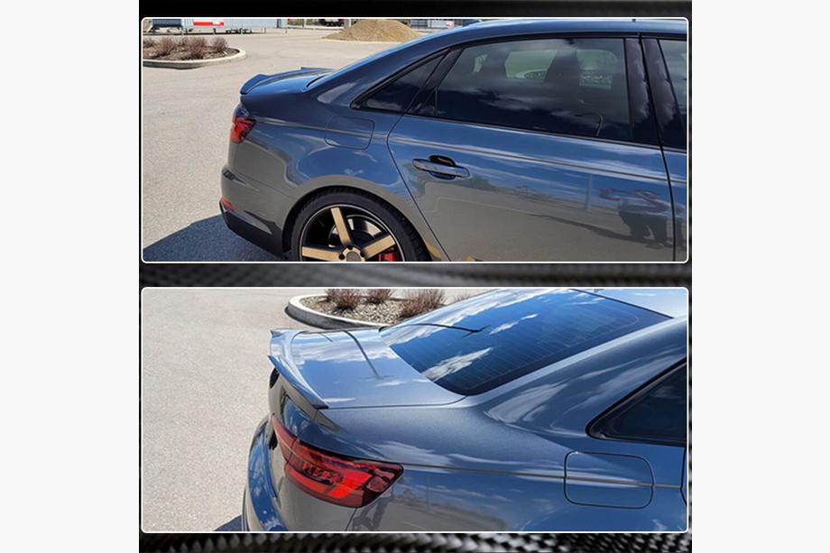 Audi A4 B9 2015–2024 V6 spoileris (Sedan, karbons) Foto 10