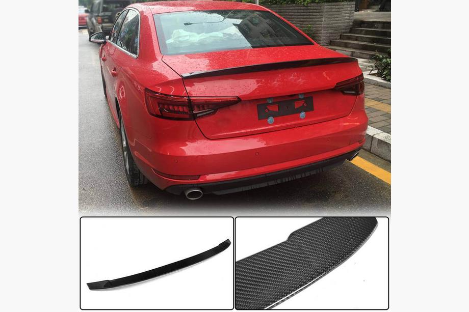 Audi A4 B9 2015–2024 Spoileris V5 (Sedan, karbons) Foto 2
