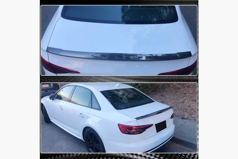 Audi A4 B9 2015–2024 Spoileris V5 (Sedan, karbons) Foto 6