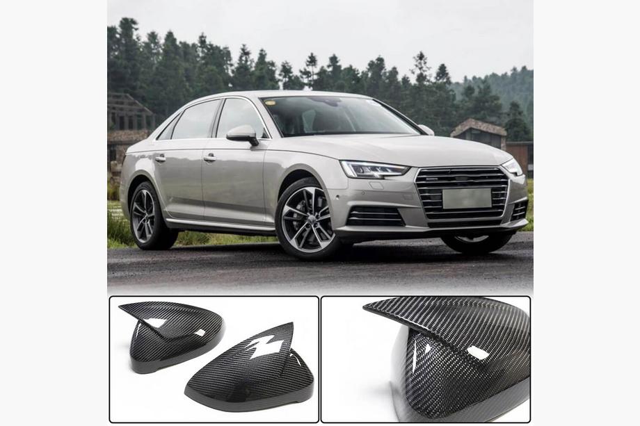 Audi A4 B9 2015–2024 Spoguļu vāciņi pāris LHD maiņa (Carbon) V2 Image
