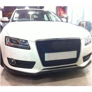 Priekšējā bampera lūpa Lip V2 (Base 2007-2011, oglekļa šķiedra) Audi A5 2007–2015 foto 2