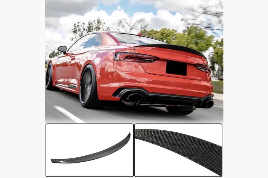 Audi A5 2016–2025 Spoileris V5 (kupejai, oglekļa šķiedra) Image