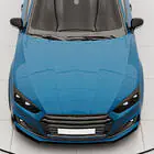 Audi A5 2016–2025 Priekšējā bampera lūpa Lip V2 (S-Line 2016-2020, karbons) foto 3