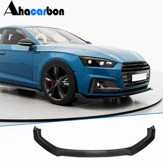 Priekšējā bampera lūpa Lip V2 (S-Line 2016-2020, karbons) foto 1