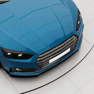 Priekšējā bampera lūpa Lip V2 (S-Line 2016-2020, karbons) foto 2