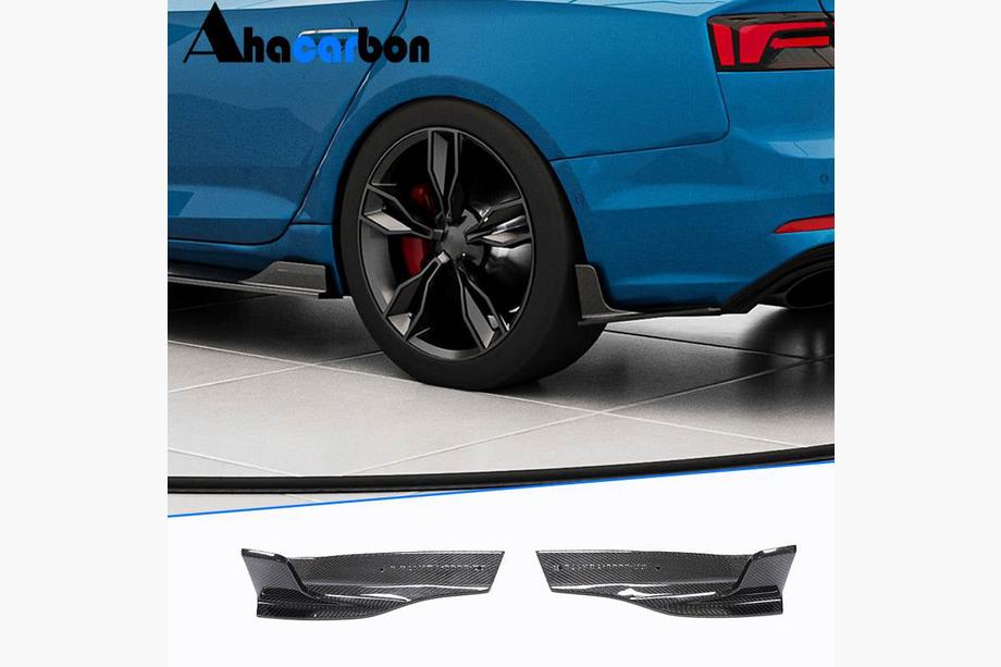 Audi A5 2016–2025 Aizmugurējā bufera uzlikas Flap (S-Line 2016-2020, oglekļa šķiedra) Image