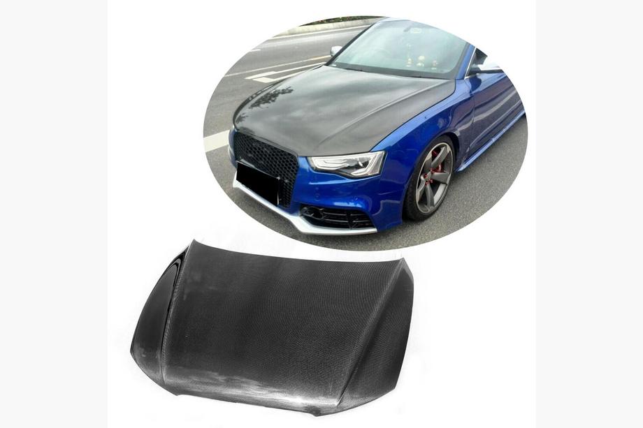 Audi A5 2007–2015 Motora pārsegs (2012-2015, oglekļa šķiedra) Image