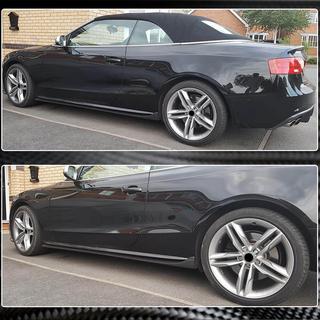 Sānu sliekšņu uzlikas (Kupeja/Kabriolets, oglekļa šķiedra) Audi A5 2007–2015 foto 3