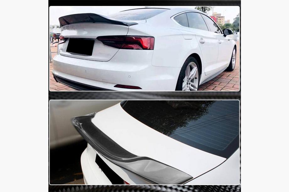 Audi A5 2016–2025 Spoileris V3 (Sportback, karbons) Foto 4