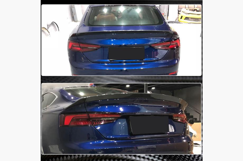 Audi A5 2016–2025 V2 spoileris (Sportback, no oglekļa šķiedras) Foto 4