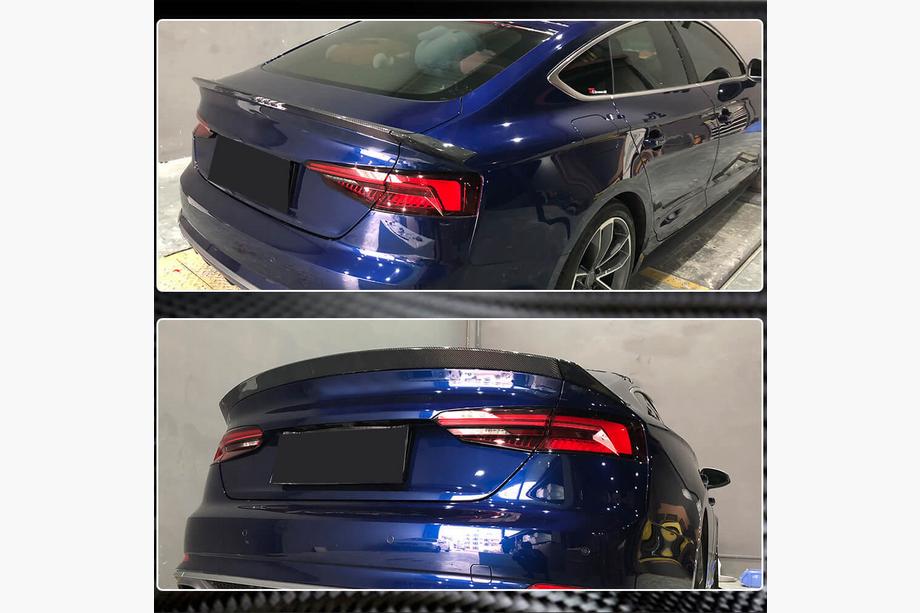 Audi A5 2016–2025 V2 spoileris (Sportback, no oglekļa šķiedras) Foto 5