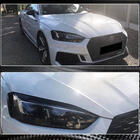 Audi A5 2016–2025 Priekšējo lukturu uzlikas “uzacis” (oglekļa šķiedra) foto 5