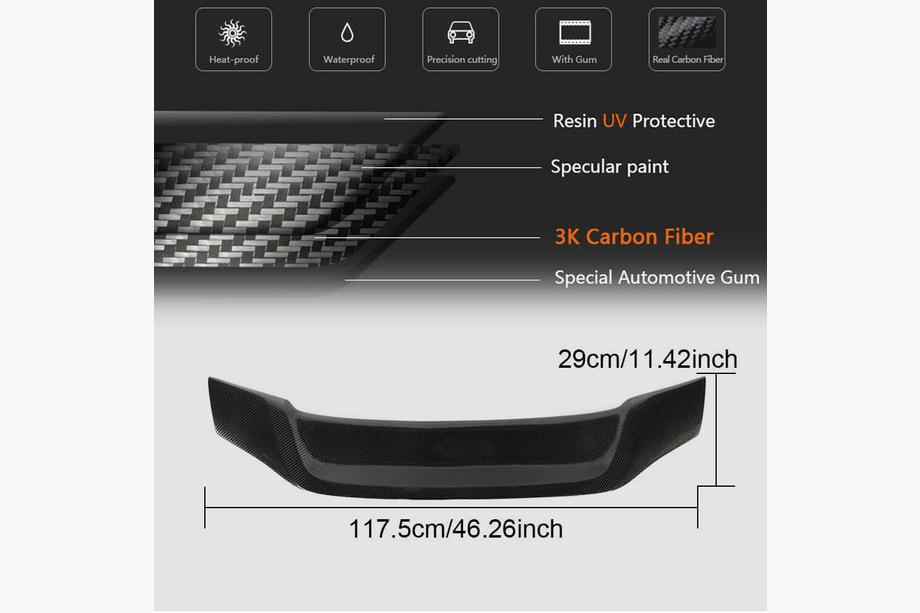 Audi A6 C6 2004–2011 Spoileris V1 (ogleklis) Foto 5