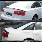Audi A6 C7 2011–2017 Lūpas spoileris V4 (oglekļa šķiedra) foto 4