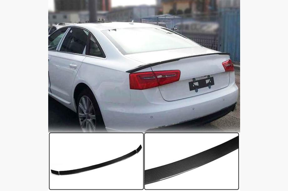 Audi A6 C7 2011–2017 Lūpas spoileris V4 (oglekļa šķiedra) Image