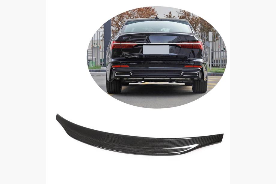 Audi A6 C8 2018–2025 V4 spoileris (Sedan, oglekļa šķiedra) Image