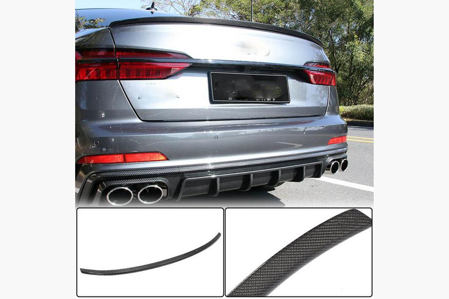 Audi A6 C8 2018–2025 Spoileris V3 (Sedan, oglekļa šķiedra) Image