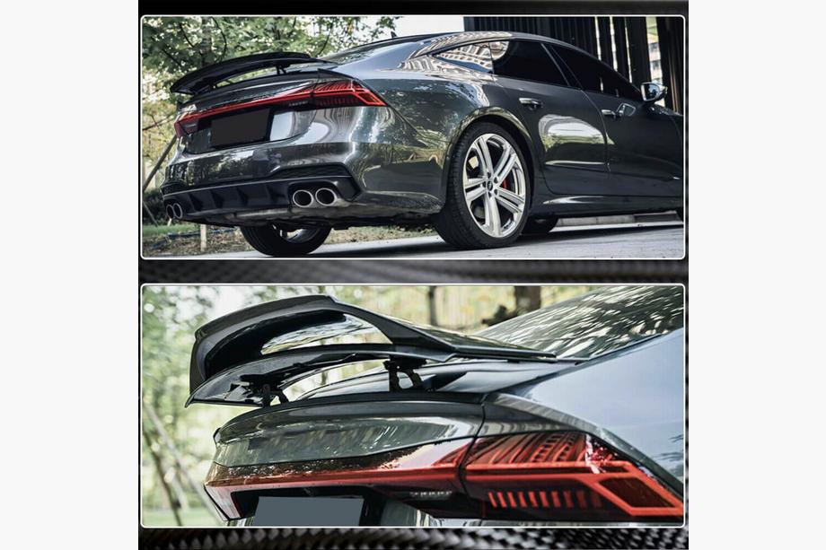 Audi A7 2018– Spoileris V2 (oglekļa šķiedra) Foto 4