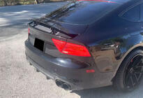 Audi A7 2010–2018 Aizmugurējā bufera difuzors V2 (S-Line, 2010-2014, oglekļa šķiedra) foto 5