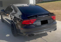 Audi A7 2010–2018 Aizmugurējā bampera difuzors V1 (S-Line, 2010-2014, plastmasa) foto 3